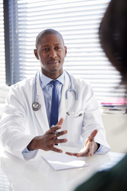 Plastic surgeons office consulting