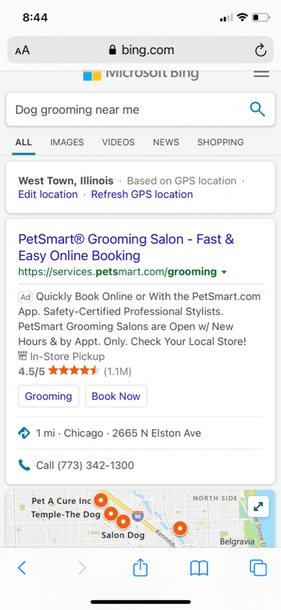 Bing Localized Ads